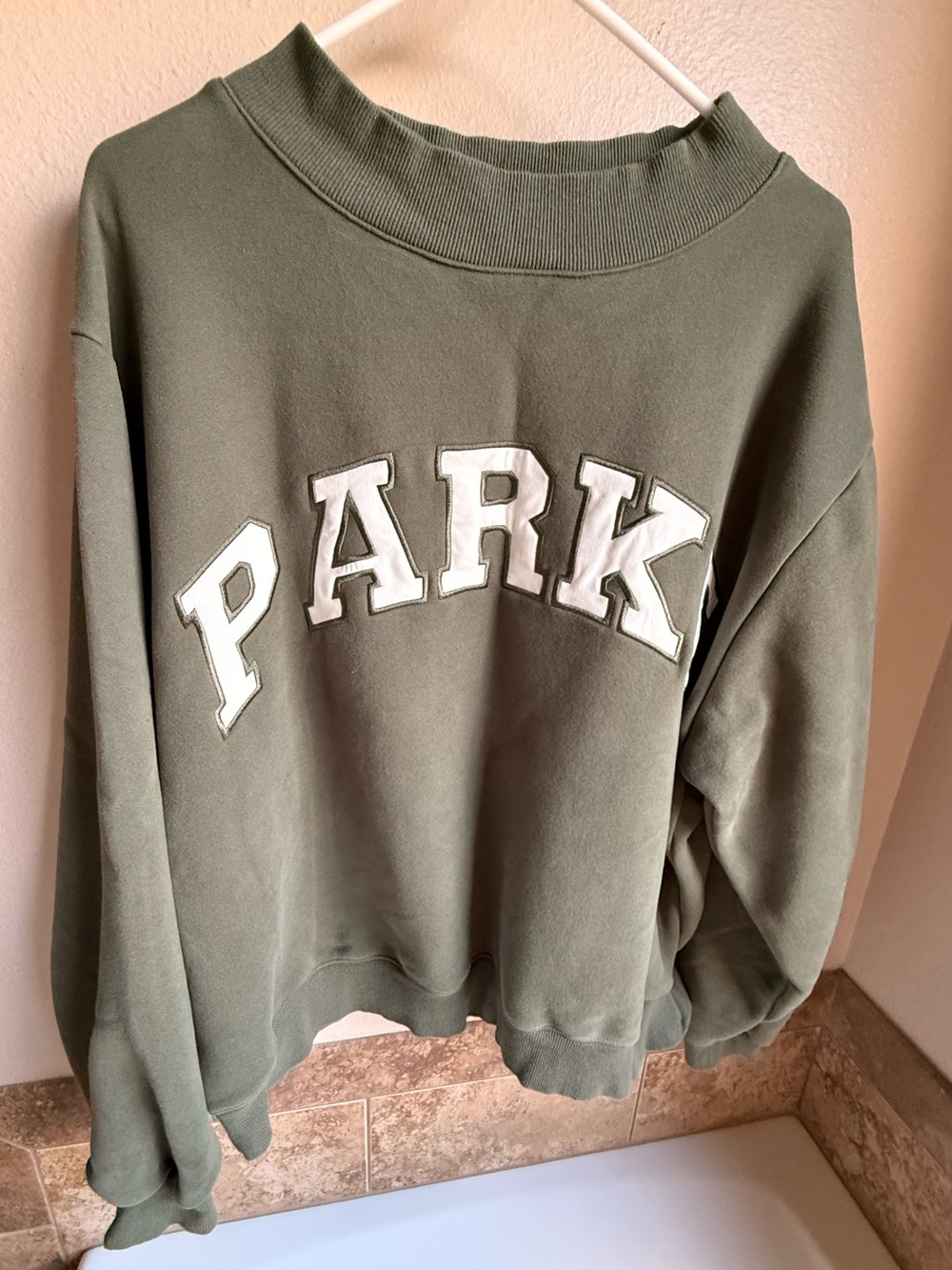 PARKE Olive Green Women's Pullover Sweatshirt